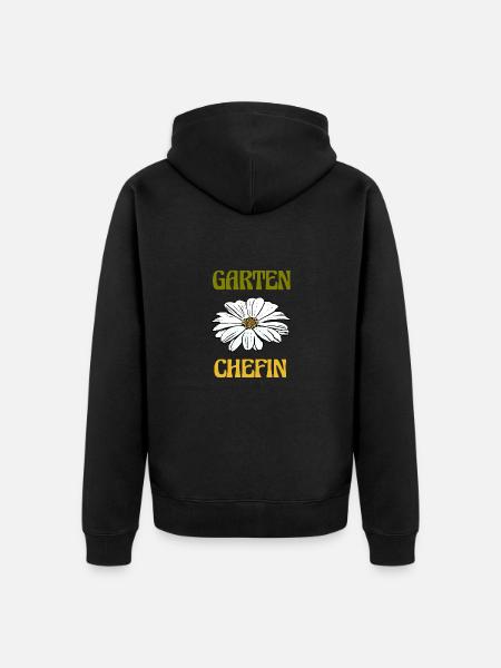 Garden Flower Garden Manager - Unisex Premium Organic Zip Hoodie - black