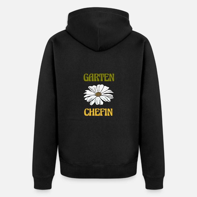 Gestionnaire de jardin de fleurs - Veste à capuche bio Premium Unisexe - noir