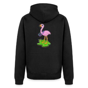 Gymnastique d’entraînement Flamingo Fitness Hoop - Veste à capuche bio Premium Unisexe - noir - Dos - Nico (187cm)