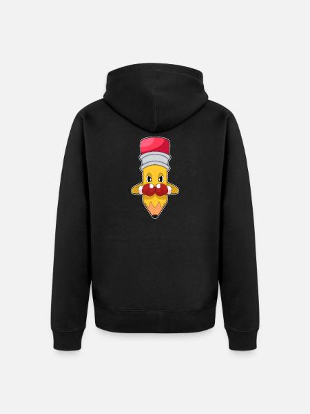 Bleistift Boxer Boxhandschuhe Boxen - Unisex Premium Bio Zip Hoodie - Schwarz