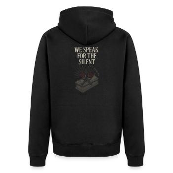 Cadavre Science Humour noir Mort Positif - Veste à capuche bio Premium Unisexe - noir - Dos - Nico (187cm)