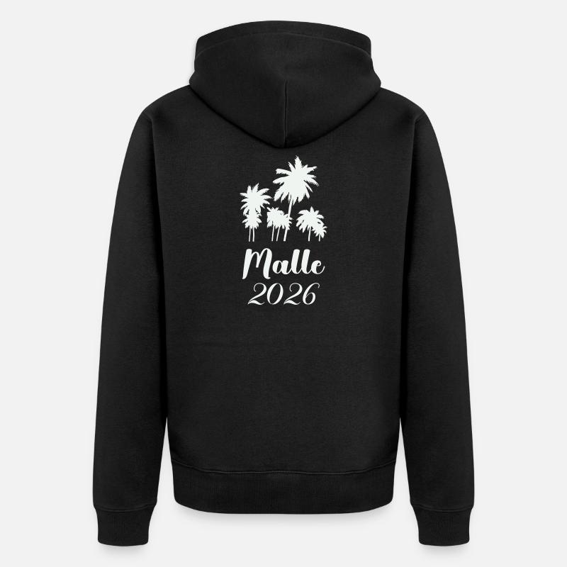 Malle édition Palm Tree 2026 - Veste à capuche bio Premium Unisexe - noir