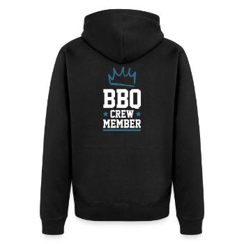Équipe de barbecue - Veste à capuche bio Premium Unisexe - noir - Dos - Nico (187cm)