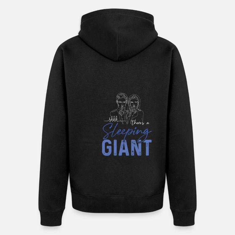 Géant du sommeil - Veste à capuche bio Premium Unisexe - noir