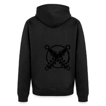Atelier - Tournevis Tournevis Amateur - Veste à capuche bio Premium Unisexe - noir - Dos - Nico (187cm)