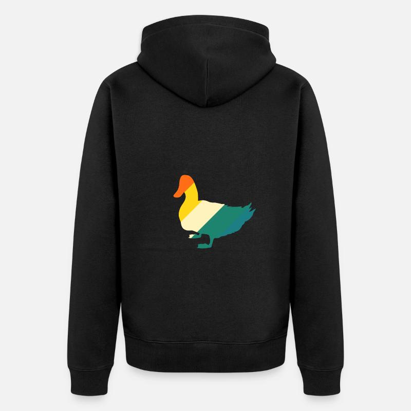 Canards - Veste à capuche bio Premium Unisexe - noir