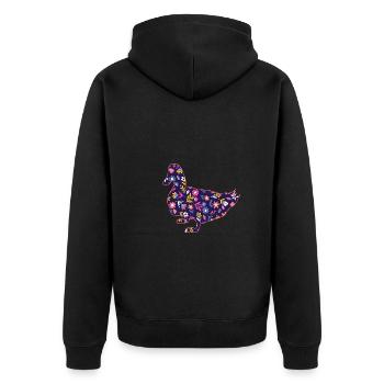 Canards - Veste à capuche bio Premium Unisexe - noir - Dos - Nico (187cm)
