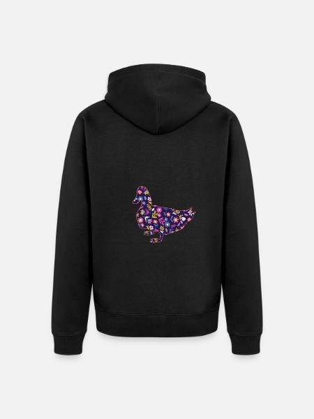Ducks - Unisex Premium Organic Zip Hoodie - black