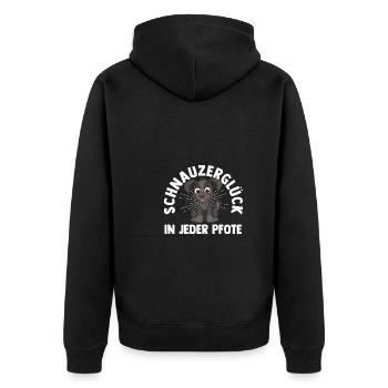 Chien Schnauzer Schnauzer géant - Veste à capuche bio Premium Unisexe - noir - Dos - Nico (187cm)