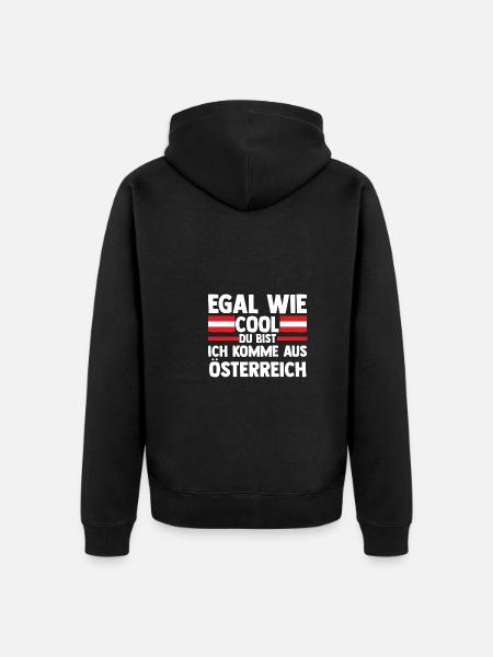 Austrians Austria - Unisex Premium Organic Zip Hoodie - black