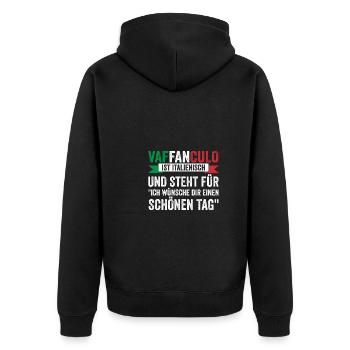 Italie Vaffanculo italien - Veste à capuche bio Premium Unisexe - noir - Dos - Nico (187cm)