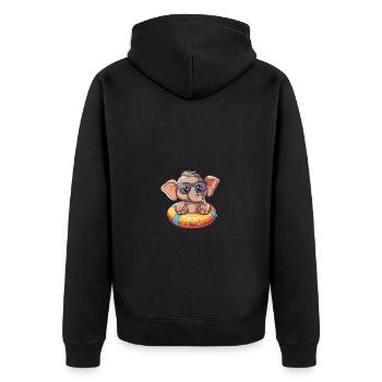Mammut Bande Dessinée Cool - Veste à capuche bio Premium Unisexe - noir - Dos - Nico (187cm)