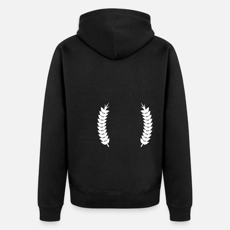 Couronne d’épis de maïs - Veste à capuche bio Premium Unisexe - noir