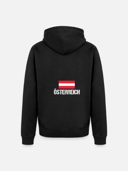Austrians Austria - Unisex Premium Organic Zip Hoodie - black