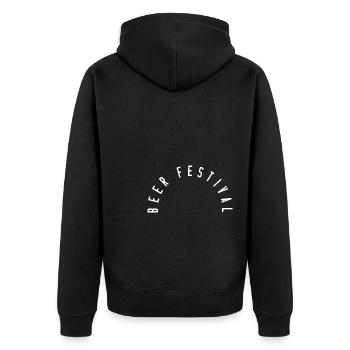 Festival de la bière - Veste à capuche bio Premium Unisexe - noir - Dos - Nico (187cm)