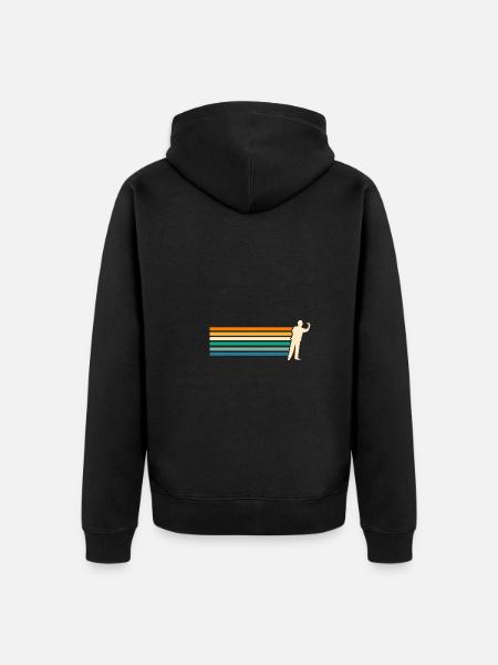 Darts player Darts - Unisex Premium Organic Zip Hoodie - black