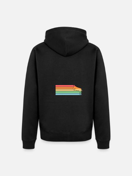 Donkey - Unisex Premium Organic Zip Hoodie - black