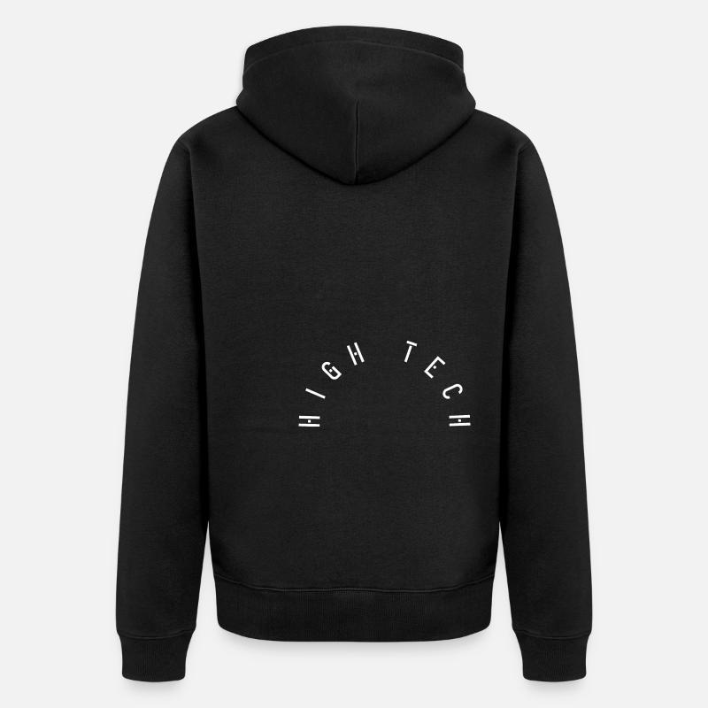 Hightech - Unisex Premium Bio Zip Hoodie - Schwarz