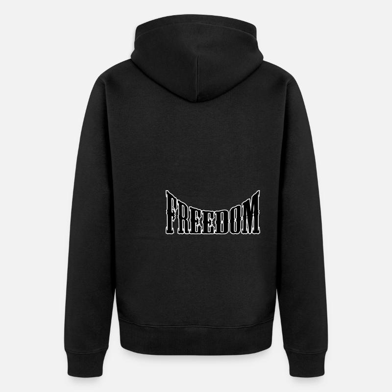 Liberté - Veste à capuche bio Premium Unisexe - noir