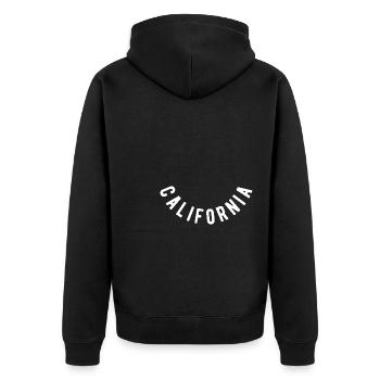 Californie - Veste à capuche bio Premium Unisexe - noir - Dos - Nico (187cm)