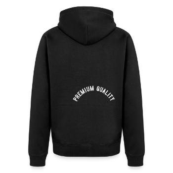 Qualité supérieure - Veste à capuche bio Premium Unisexe - noir - Dos - Nico (187cm)