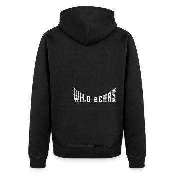 Ours sauvages - Veste à capuche bio Premium Unisexe - noir - Dos - Nico (187cm)