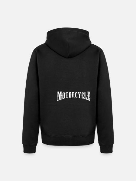 Motorcycle - Unisex Premium Bio Zip Hoodie - Schwarz