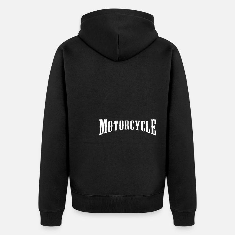 Motocyclette - Veste à capuche bio Premium Unisexe - noir