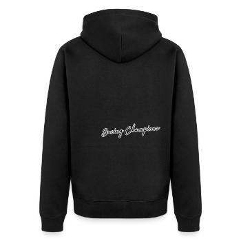 Boxing Champions - Unisex Premium Bio Zip Hoodie - Schwarz - Hinten - Nico (187cm)