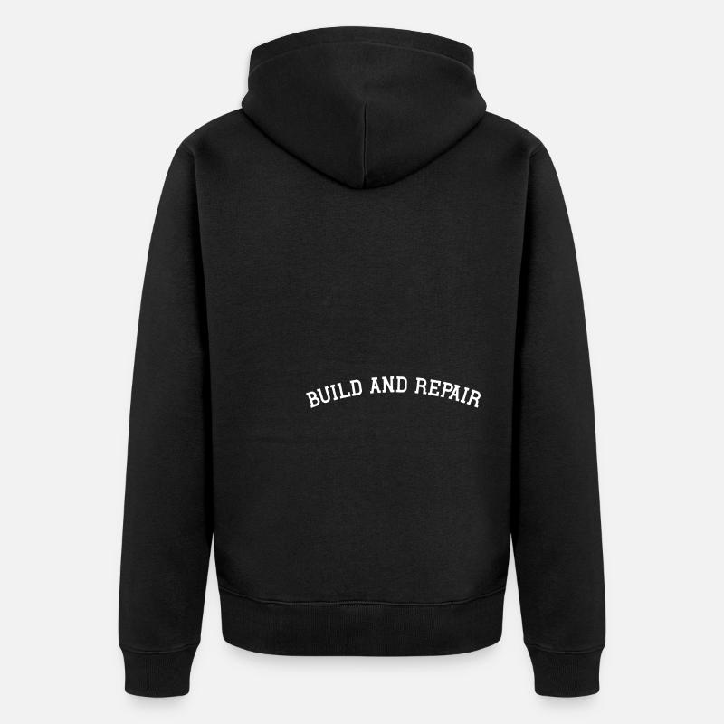 Construction et réparation - Veste à capuche bio Premium Unisexe - noir