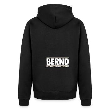 Bernd - Veste à capuche bio Premium Unisexe - noir - Dos - Nico (187cm)