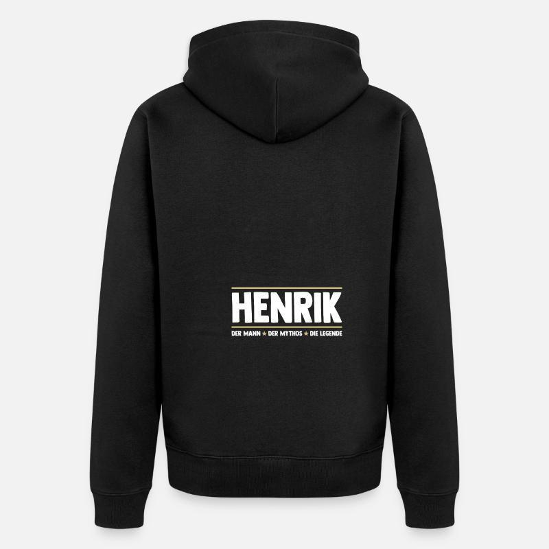 Henrik - Veste à capuche bio Premium Unisexe - noir