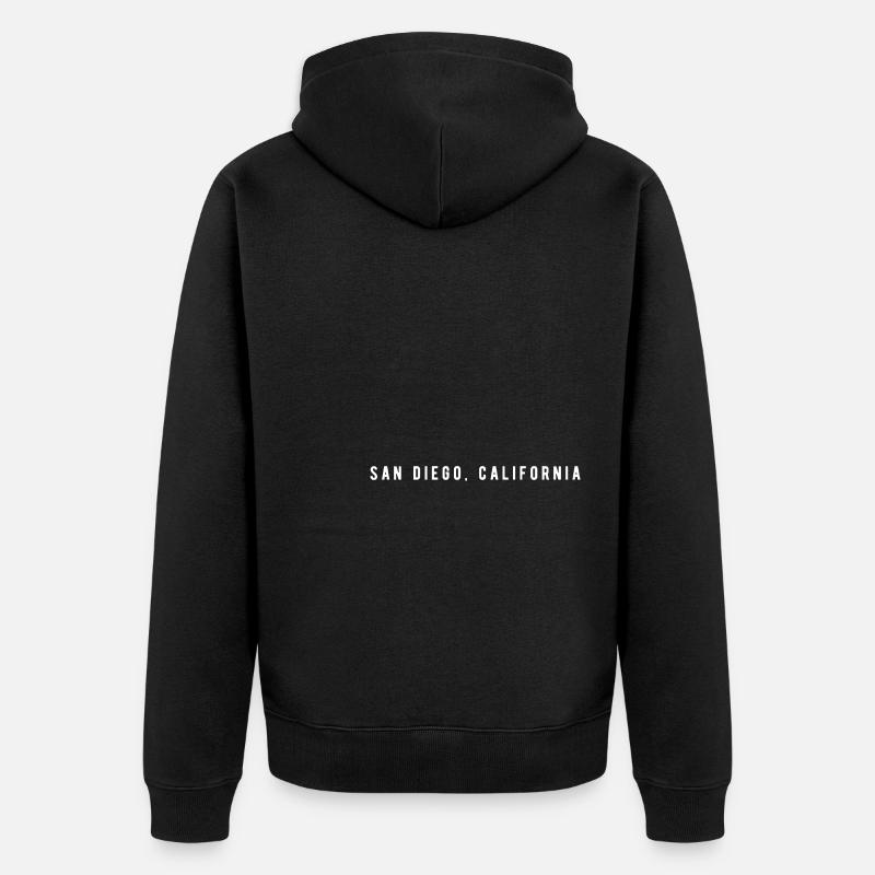 San Diego Californie - Veste à capuche bio Premium Unisexe - noir