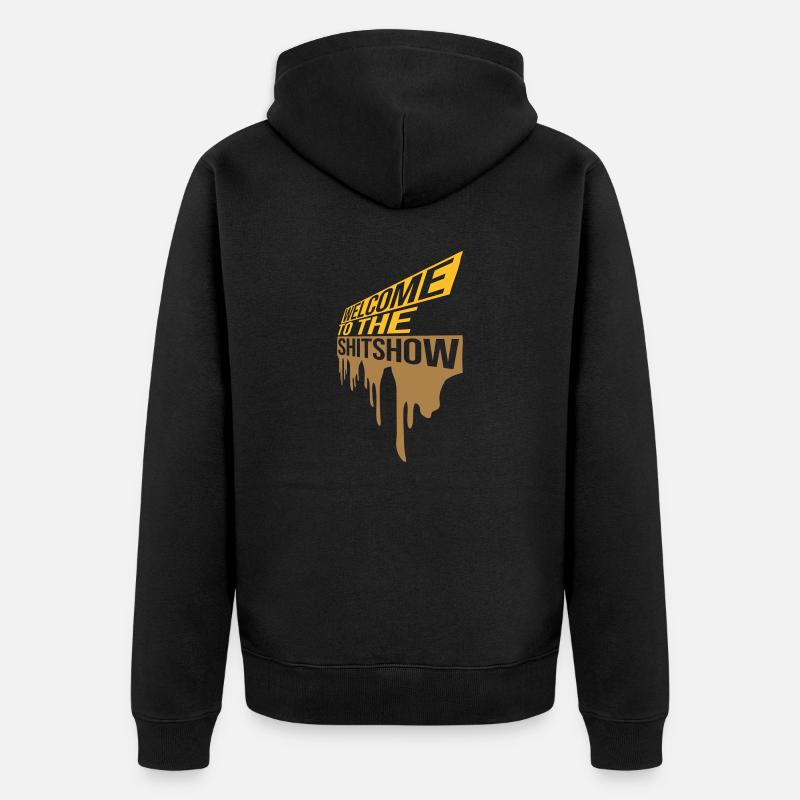 Drops Bienvenue Shitshow - Veste à capuche bio Premium Unisexe - noir