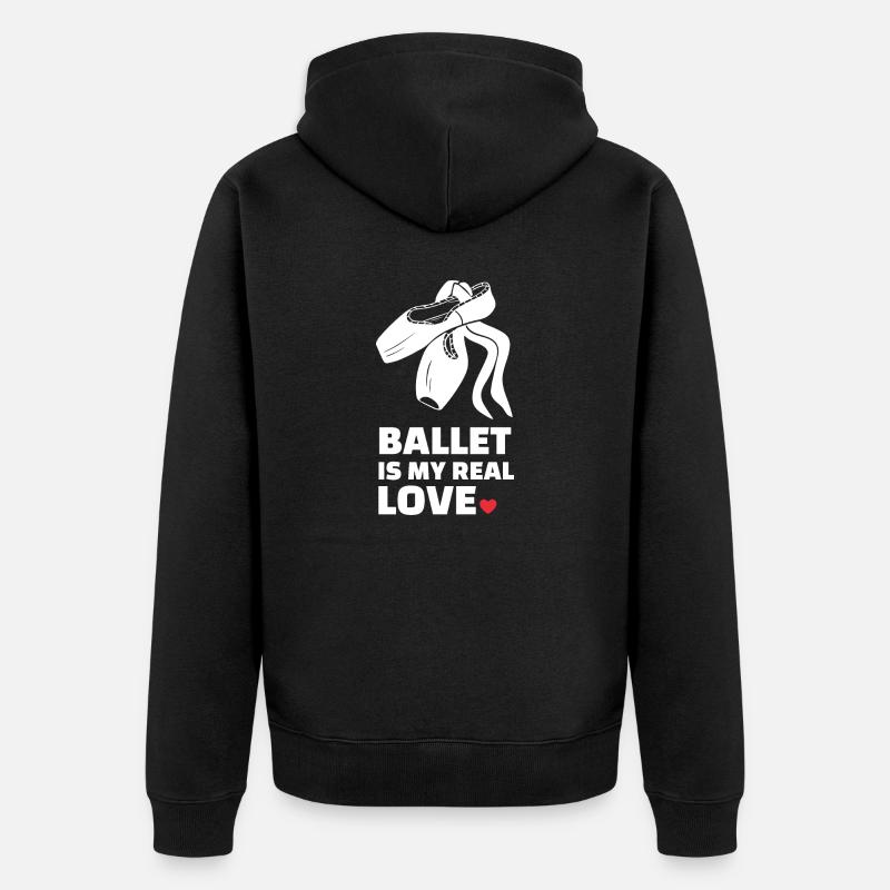 L’amour du ballet - Veste à capuche bio Premium Unisexe - noir
