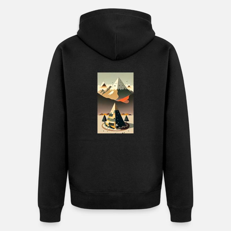 Mountain - Veste à capuche bio Premium Unisexe - noir