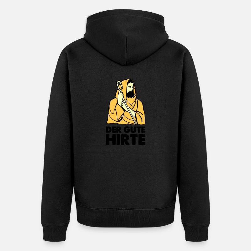 Jésus Berger - Veste à capuche bio Premium Unisexe - noir