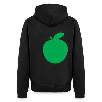 MOTIF POMME - Veste à capuche bio Premium Unisexe - noir - Dos - Nico (187cm)