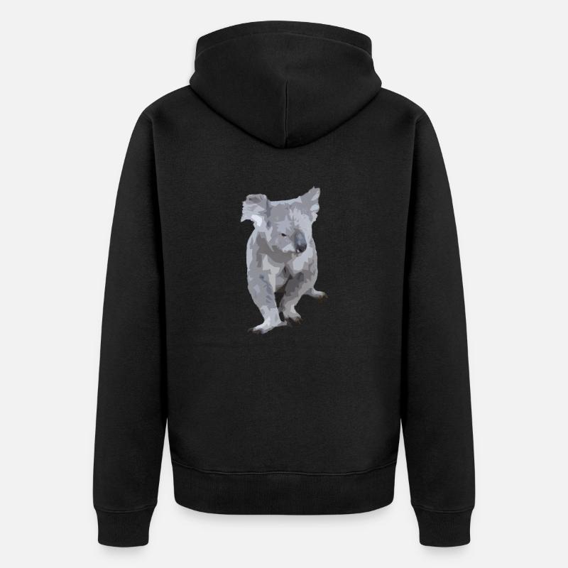 Koalatitude - Veste à capuche bio Premium Unisexe - noir
