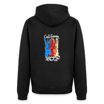 La Californie s’est estompée. Pour votre culture pop - Veste à capuche bio Premium Unisexe - noir - Dos - Nico (187cm)