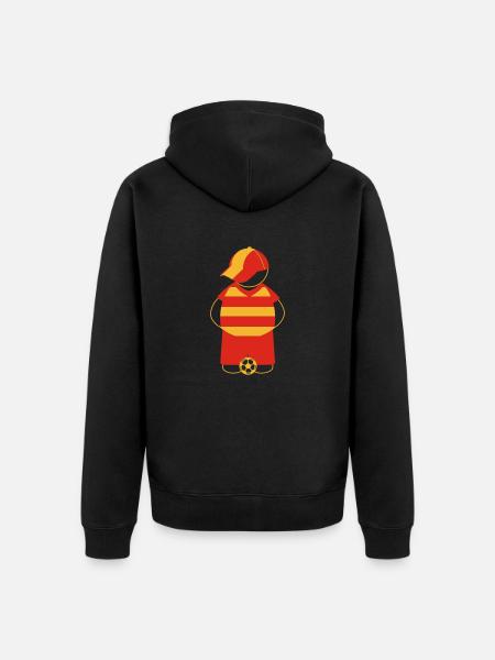 Supporter Lens floqué - Veste à capuche bio Premium Unisexe - noir