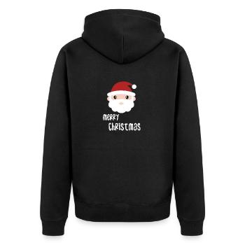 Joyeux Noël Noël - Veste à capuche bio Premium Unisexe - noir - Dos - Nico (187cm)
