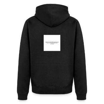 CONFONDEZ-LES AVEC VOTRE SILENCE ET ÉTONNEZ-LES - Veste à capuche bio Premium Unisexe - noir - Dos - Nico (187cm)