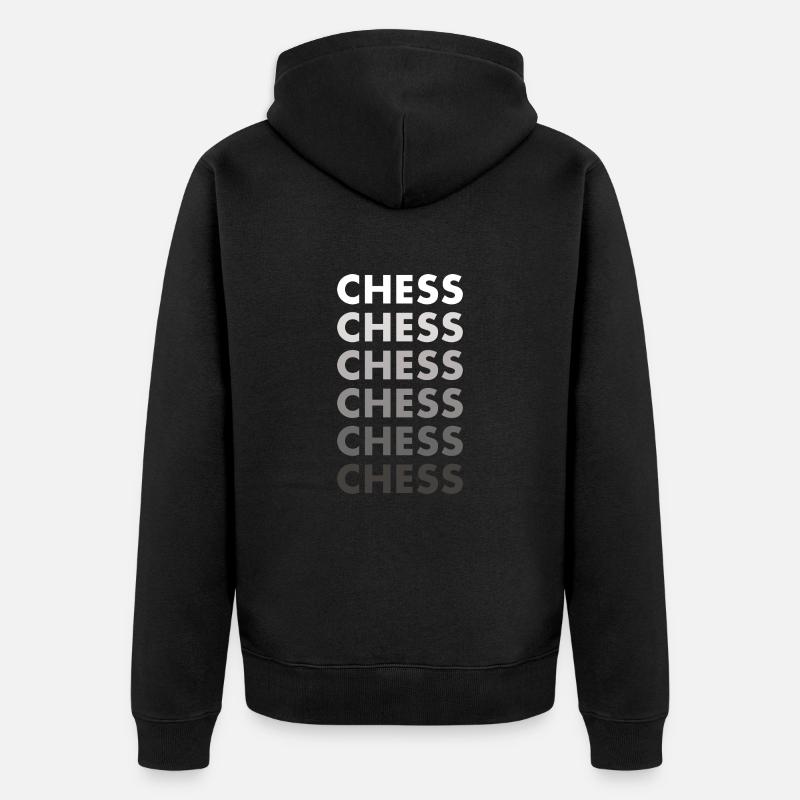 Chess Player Chess - Unisex Premium Bio Zip Hoodie - Schwarz