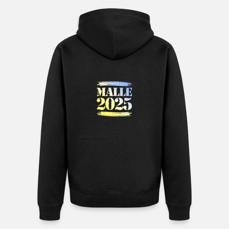 Malle 2025 - Veste à capuche bio Premium Unisexe - noir