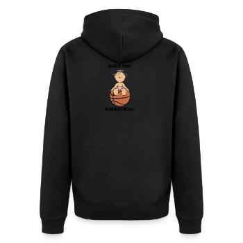 BB Girl 1 - Veste à capuche bio Premium Unisexe - noir - Dos - Nico (187cm)