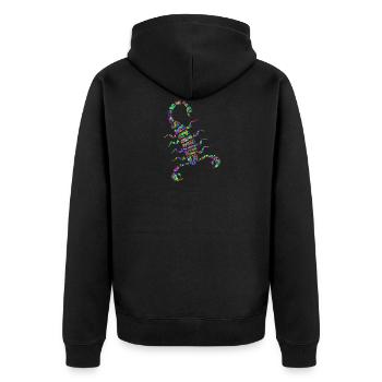 skorp 7 - Veste à capuche bio Premium Unisexe - noir - Dos - Nico (187cm)