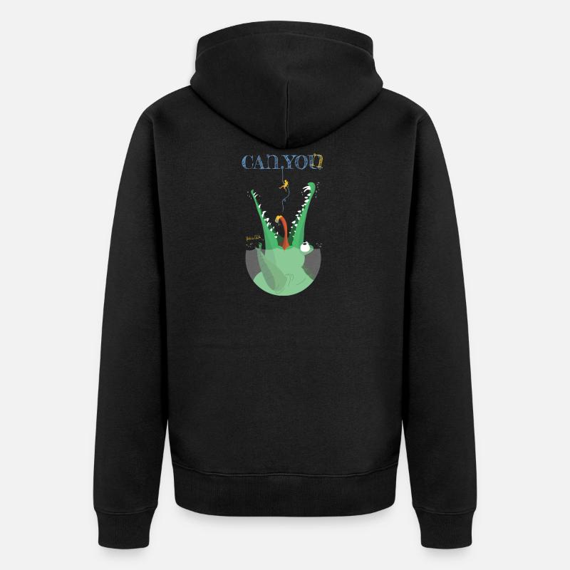 CrocoCanyon - Veste à capuche bio Premium Unisexe - noir