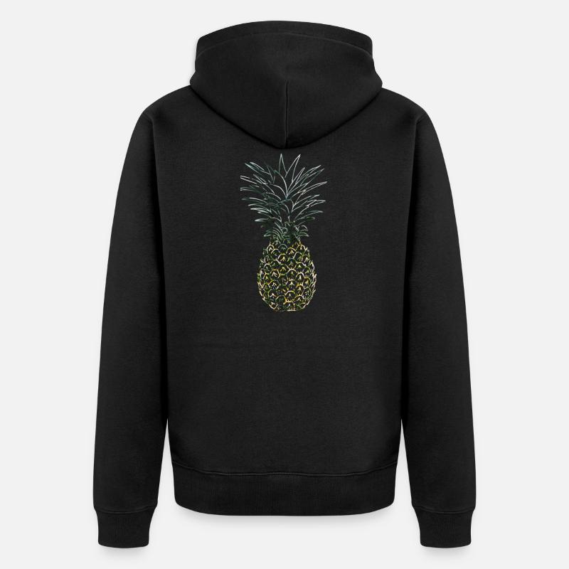 Ananas - Veste à capuche bio Premium Unisexe - noir