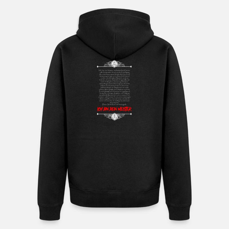 Confession sur papier et stylo - Veste à capuche bio Premium Unisexe - noir